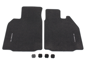 Fußmattensatz, 2er-Set. Porsche Boxster 987 / Cayman / 997 - RHD (Rechtslenker) - 98755198405, 98755198409, 98704480002, 98755198409A43, 98704480109A43, 98755198409B23, 98704480109B23, 98755198409E23, 98704480109E23, 98755198409R43, 98704480109R43, 98704480109T43, 98755198409T43, 98755198409N43, 98704480109N43, 98755198409M23, 98755198405J41