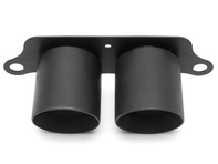 Exhaust Deluxe Dual Style Tips MATTE BLACK. Porsche 991 GT3 - 99111125390, 99111125393