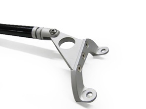 Barre de renfort de tourelle de suspension – 2 points par Rennline. Porsche 986 Boxster / 996 - SB62