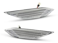 Ripetitori laterali LED con lente trasparente. Porsche Cayenne 958 - 95863110100, 95863110200