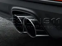 Tuyaux d'échappement Sport NOIR. Porsche 718 (982) Boxster / 718 (982) Cayman - 98204420011, 98204420010, 98104420010, 98104420011