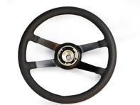 Extended hub padded leather steering wheel 380mm Carrera RS style. Porsche 911 1965 to 1973 - 91134708400