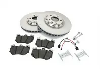 Brake disc rotor & brake pads kit Front, 380x38mm. Porsche Cayenne 955 Turbo S / 957 Turbo / 957 Turbo S (OE No 95535140161 and 95535140261) - 95535140160, 95535140161, 958615301, 95535140260, 95535140261, 958615302, 95535193950, 95535193951, 95535193952, 95561236551, 95561236550, 95561236552, 95535195950 - PFL47517, PFR47518