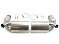 Exhaust muffler / silencer sports system DesignTek for Porsche 997 Turbo - 99711102772