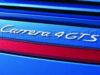 Insigne arrière 'CARRERA 4 GTS', ARGENT. Porsche 997.2 - 99755903708