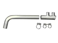 Auspuff-Endrohr-Kit mit Schellen aus Edelstahl. Porsche 912 1965-02/70 - 92.312S, 92312S, 1620705410, 61611129800, 61611124501, 61611102800, 61611125501, 99951105103, 99951105003 - 1620705410
