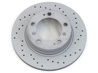 Brake disc rotor SPORT COAT Z, Rear. Porsche 986  (OE Part No 98635240104) - 460.1524.52, 98635240104