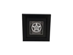 Modèle réduit de Porsche 964 Cup I Wheel à l'échelle 1:8, fabriqué à la main – Argent – Assemblé à la main et encadré - 96536212401, 96536212601, 9933621260061M - BF WH 964 CUP1