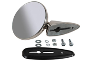 Door mirror Durant Style rimless. Porsche 356, 911 1965-68 - 90173111100, 90173111101, 90173111102 - URO-004081, 1689100300, EP090747, 9370, 911277