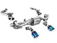 Milltek Sportauspuff mit GPF-Bypass und Blenden aus gebranntem Titan. Porsche 718 Cayman GT4 / Boxster GTS 4.0L - 982254351B, 982254351L, 982254351AA, 982254351P, 982254351R, 982254350B, 982254350L, 982254350AA, 982254350P, 982254350R, 982251053F, 982251053H, 982251053K - SSXPO153