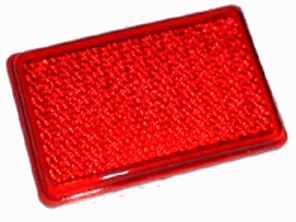 Réflecteur en caoutchouc de coin de pare-chocs arrière. Porsche 930 - 93063310101, 93063310102