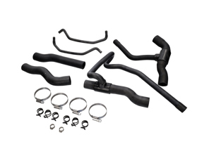 Water coolant front radiator pipe kit. Porsche 996 C2/ C4 automatic/ tiptronic cars - 99610662255, 99610662654, 99951252201, 99951249900, 99951258505, 99610613753, 99610613853, 9961066558, 99610666656