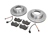 REAR Brake Pads and Brake Disc Package Porsche 718 - 98735240101, 98735293903, 98160916300