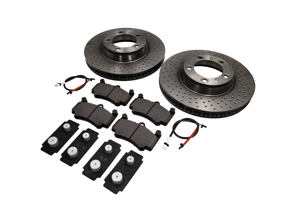 Bremsscheibenpaket mit Sport BREMBO Bremsbelägen Porsche 997 C2S 3.8L - 9963514XX04BRE, 99635141004, 99635140904BRE, 99635140904, 07B31416, 99661236501, 99635108901, 99635140903, 99635141003, 09C87711, 9P1615301A, 9P1615302A, 23139, 23330, 99635194912, 99661236500