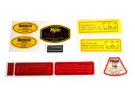 Engine bay Sticker set . Porsche 356 - 64470100101 - 1601502210