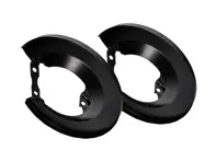 Bremsscheibenabdeckblechsatz komplett HINTEN. Porsche 914-6 - 90135280121, 91435208500, N0102353, N01224111, N0122418 - BRK14.1.105