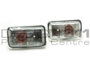 Side Repeaters Square CLEAR. Porsche 944 /924/ 968/ 993/ 964/ 911 - 4A0949101