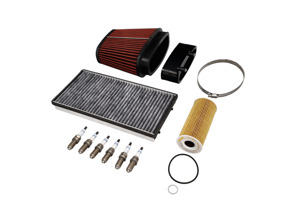 Kit d'entretien pour Porsche Boxster 987 2.9L et 987 S 3.4L / Cayman : huile, filtres à air, bougies d'allumage et plus encore - 0PB115466A, 98711013301, 99917013090, 99757121902, 90012310630