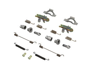 Handbremsbacken Federsatz. Porsche 924S / 944 / 968 - 99335207100, 298609723, 90135295410, 92835295702, 95135209000, 477409459, 477609459A, 95135280700, 99635272300, 95135245400