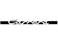 Autocollant latéral 'CARRERA', en noir. Porsche 911 Carrera 2.7 - 91155903400, 91155903401, 91155903402, 91155903403, 91155903404