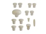 Dashboard knob set, IVORY. Porsche 356A 1955-1959 - PCG35655200500, PCG35655200300, 64455281100300, 64455285300300, 64455283100300, 64455282101300