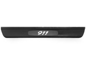 Seuil de porte en noir pour Porsche 996 Carrera - 99655130303A03