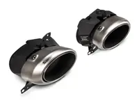 Jeu de pots d'échappement Akrapovic (Titane). Porsche 911 (992) Turbo