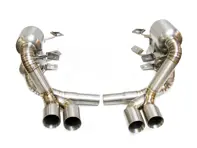 Exhaust Muffler / Silencer Titanium DesignTek for Porsche 997 - 99711121102, 99711121103, 99711123102, 99711123103, 99711121202, 99711121203, 99711123202, 99711123203