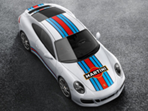 Martini Racing Design Motorsport Deko Aufkleber Set. Porsche 991 - 99104480185, 99104480186