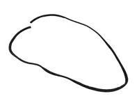 Joint de porte, type à clapet. Porsche 911 1965-73 144" Coupé - 91153109501, 91153109502 - 9372E, 1685700400