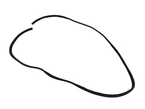 Türdichtung, Klappentyp. Porsche 911 1965-73 144" Coupe - 91153109501, 91153109502 - 9372E, 1685700400