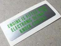 Knock Control decal. Porsche 911 (993) 1993–1998 - 94400614000