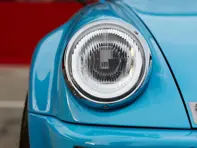 LED headlamp set with chrome reflector and fluted lens LHD. Porsche 911 / 964 - 964 91163111302, 91163102400, 91163111300