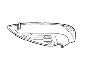 Door mirror cover, Lower part. Porsche 970 Panamera RHD - 97073171901, 97073172001