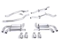 Système d'échappement sport Milltek à résonance (plus fort). Porsche 958 Cayenne Turbo 4,8 L V8 (2010-2014). - 95811191020, 95811191021, 95811191022, 95811191023 - SSXPO111