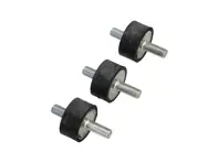 Kühler-Ölkühler-Gummipuffer, 3er-Set. Porsche 911 1984-89 - 93020723900, 93020723901, 93020723902 - 930 207 239 02