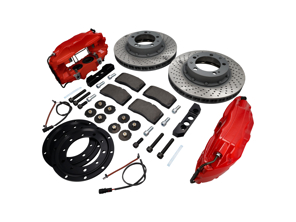Brake Caliper & Disc 'Big Reds' Front Upgrade Kit for Porsche 911 - 91135142503, 91135142603 - FVD351964499ALU