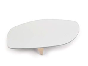 Außenspiegelglas FLACH, LINKS. Porsche Cayenne 957 LHD - 95573103702, 95573103705, 3123205