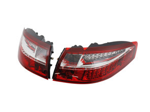Blinker hinten, klar/rot mit LED-Birnen für Porsche 996 - 99663148500, 99763148600, 99663148602, 99663148502, 99663143301, 99663143401, 99663143303, 99663143403