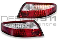 Bloc clignotant arrière Transparent/Rouge avec ampoules LED pour Porsche 996 - 99663148500, 99763148600, 99663148602, 99663148502, 99663143301, 99663143401, 99663143303, 99663143403
