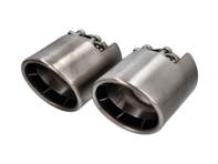 GT4 RS-Style Titanium Tailpipes - Set of 2 - for Porsche 718 (982) Boxster/Cayman GTS 4.0L (Incl. Spyder/GT4) & 991-2 Carrera - 9P1251187K, 9P1251187L, 9P1251188K, 9P1251188L, 982251187AH, 982251187AC, 982251187AJ, 982251188C, 982251188A, 982251188D, 982251187C, 9GT251187B, 9GT251188B, 99104420024, 99104420025 - TI-PET-718-BLK, TI-PET-718-MAT, TI-PET-718-GLS