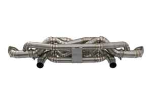 Escape deportivo con bypass valvulado y silenciador de tubo Z de titanio. Porsche 718 GT4 RS / Spyder RS - 9GT251053A, 9GT251053B - 9M9GT25105B