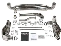 Exhaust kit for Porsche 911 2.7-3.0L Rear box 1IN - 2OUT, Outer diameter 84mm. - 1620000910, 92.287SD, 1623103500, 1620400400, 1620401000, 1620200600, 1620604400, 1621701910, 1621701510, 1621401970, 1621101200, 1625000300, 1625001100, 91.101S, 92.102S, 92.103S, 92.300S, 92.502SD, PCG91121100, 91.101KIT, 93011115900, 91111119101, 90007428202, 90091009702
