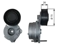 Belt tensioner roller. Porsche 958 Cayenne / 970 Panamera / 95B.1 Macan Diesel - 95810236151, 95810236150, 958903133 - T39333