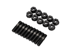 Titanbolzen- und Mutternsatz, OPF zum Schalldämpfer. Porsche 718 GT4 / Spyder / GTS - PAF007637 - 9M718TISTUD