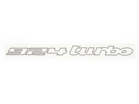 Adesivo posteriore '924 TURBO', nero. Porsche 924Turbo - 477853627B