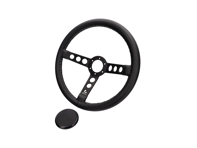 Rennline 360mm diameter leather steering wheel - I77.86-