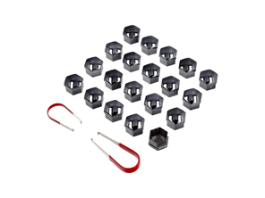 Copribulloni neri cromati. Porsche 996/986/987/997/Cayman