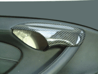 Copri maniglia portiera, Fibra di Carbonio. Porsche 986 Boxster - 98655598102, 98655598202