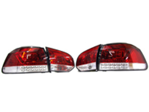 Rear Indicator Units LED Red & Clear R-LINE LOOK VW GOLF MK6 (PAIR) - 2215992, 0002215992